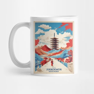 Juknokwon South Korea Travel Tourism Retro Vintage Mug